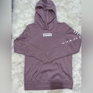 purple Hollister fleece hooded sweatshirt